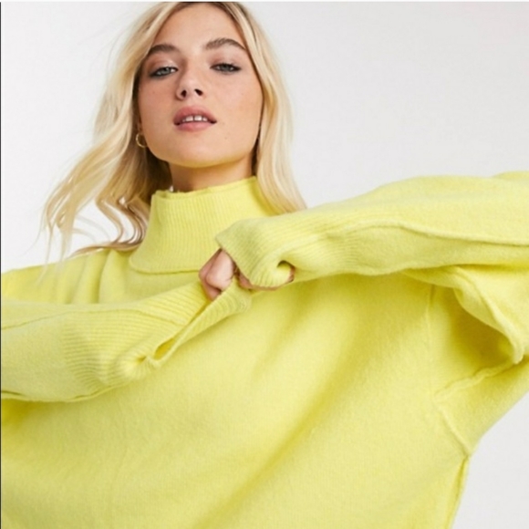 FREE PEOPLE After glow Mock Neck Oversized Sweater - Picture 4 of 6